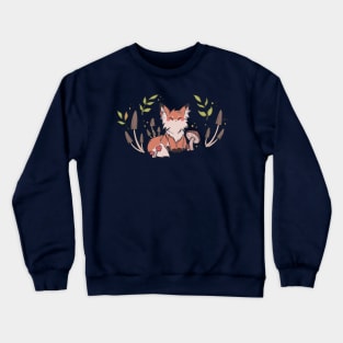 Autumn Mushroom Fox Crewneck Sweatshirt